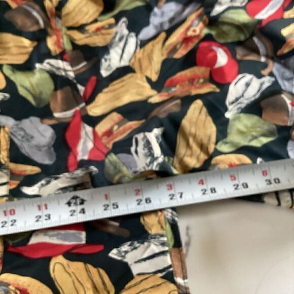 Oleg Cassini Silks Womens Sz XL Button Down Shirt Hats 100% Silk Vintage 90s - Picture 7 of 8